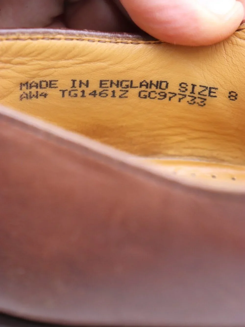 Doc Dr. Martens 1461 Men’s US 9 UK 8 Brown Leather 3 Eye Derby Oxford England